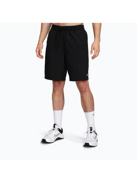 Шорти для бігу Nike Form Dri-Fit Unlined 9" black/white білі