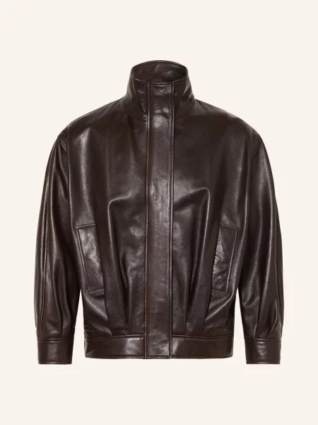Arma Kožená Bunda Paula tmavě hnědá
