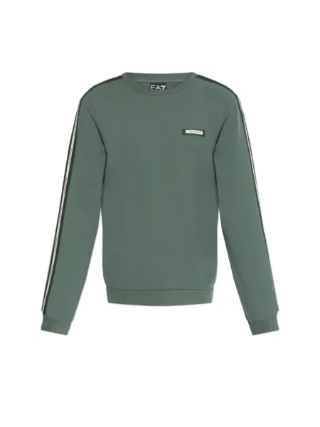 Bluza Emporio Armani Ea7 z logo zielona
