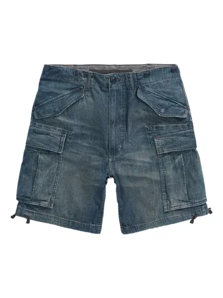 Pantaloni scurți din denim Ralph Lauren Rrl albastru