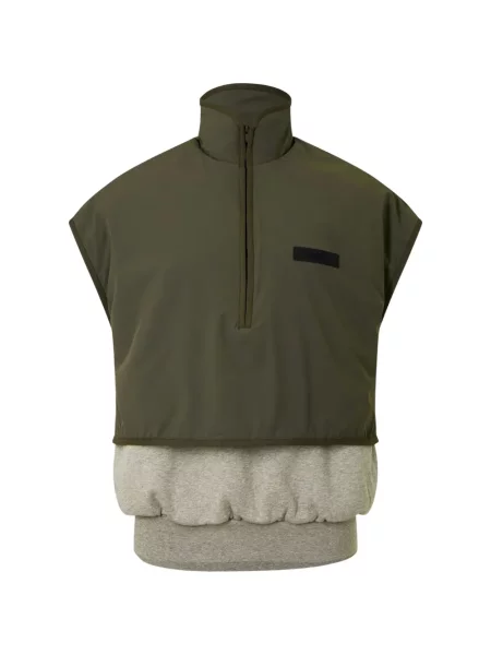 Vestă de fleece Fear Of God din fleece verde