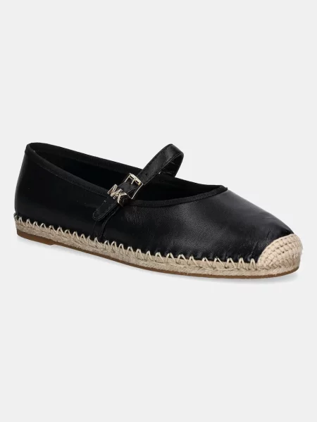 MICHAEL Michael Kors espadrile de piele Lynn negru