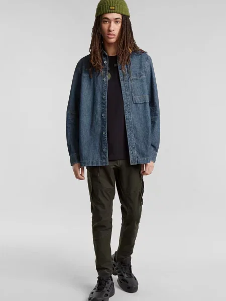 Рубашка G-star Raw синяя