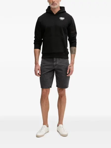 Hanorac cu glugă Alpha Industries negru
