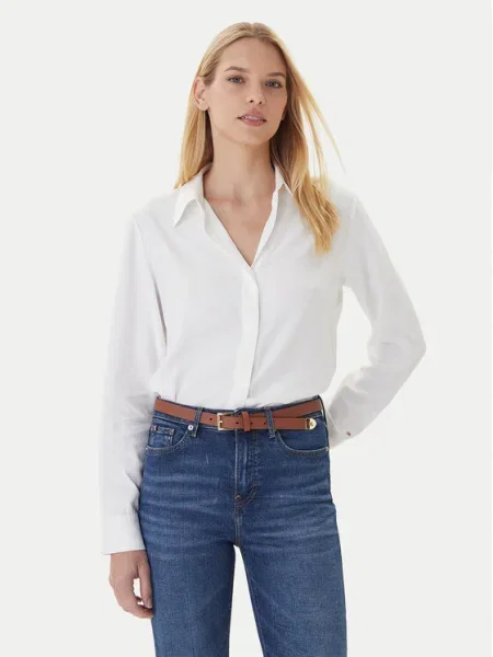 Tommy Hilfiger Риза Екрю бяло