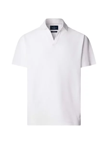 Gulerat tricou Hackett London tricotate alb