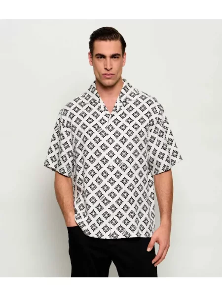 HUGO Cămașă Espino | Oversize fit alb