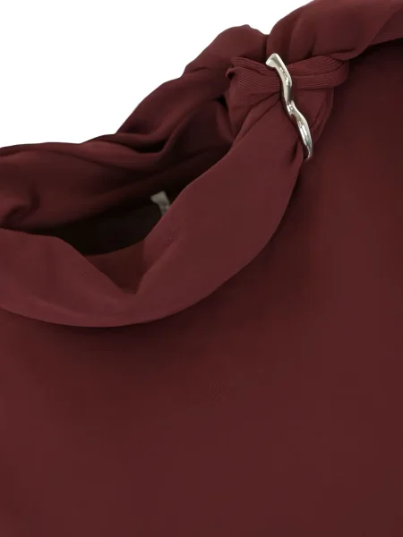 Top Liviana Conti bez rękawów drapowany czerwony