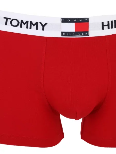Tommy Hilfiger Underwear Boxerky Heritage dymovo modrá / svetlomodrá / červená biela