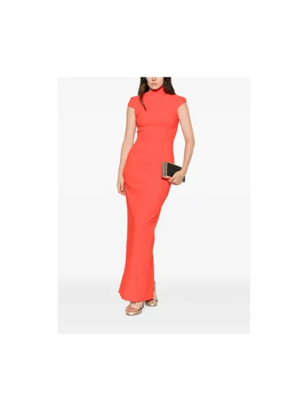 Sukienka maxi Solace London pomarańczowa