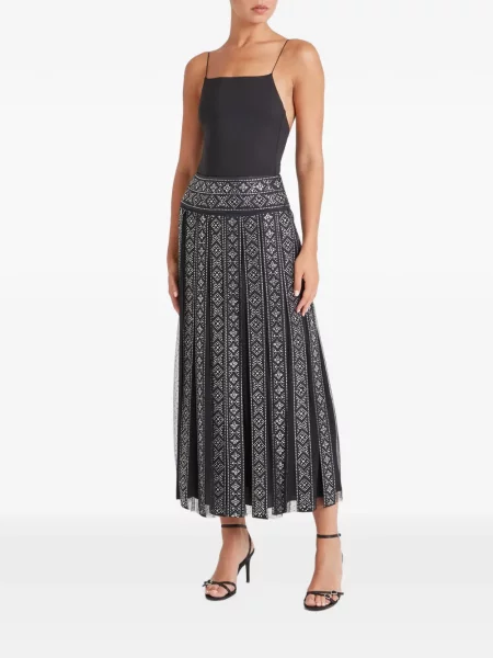 Fusta maxi Temperley London negru