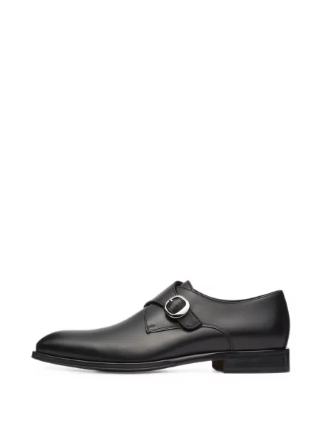 Pantofi monk Lottusse cu cataramă negru