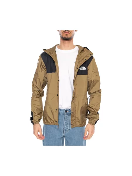 Kurtka w kroju regular fit z nadrukiem z logo model „Mountain” The North Face zielona