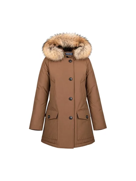 Parka Woolrich brązowa