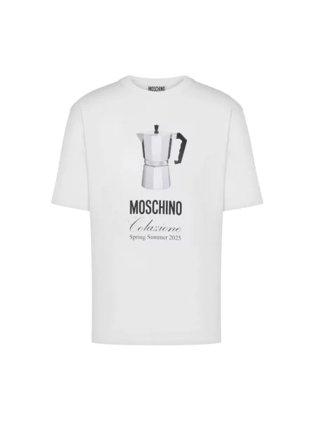 Koszulka polo Moschino biała