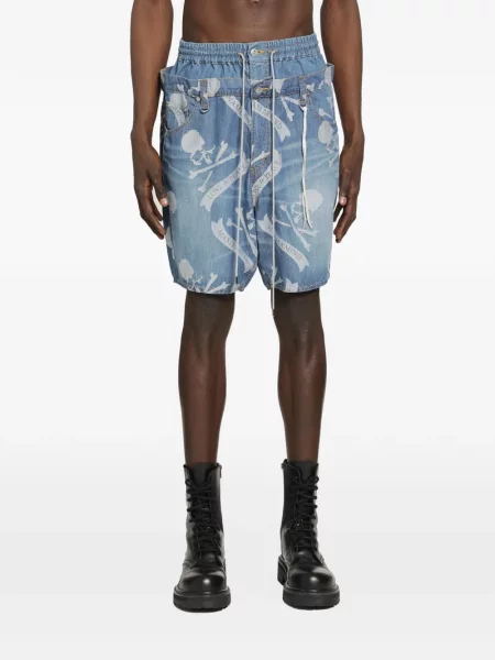 Džínové šortky Mastermind World modré
