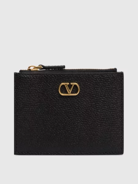 Кожаный кошелек Valentino черный