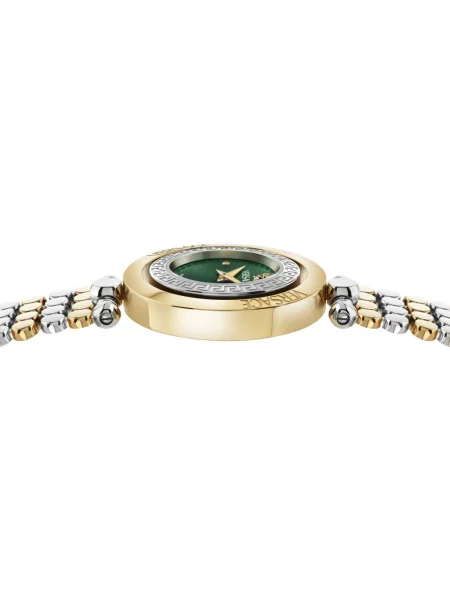 Versace zegarek srebrny zielony