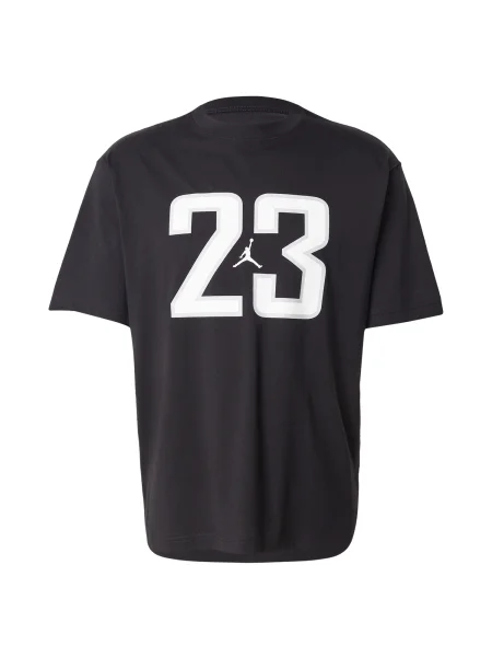 Jordan Majica svetlo siva / črna bela