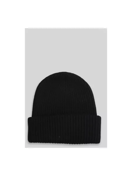 Saint Barth Akcesoria Mężczyzna ONE SIZE Wełna Berry Beanie czarny