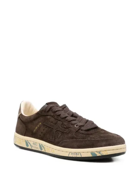 Szarvasbőr sneaker Premiata autogrammal barna