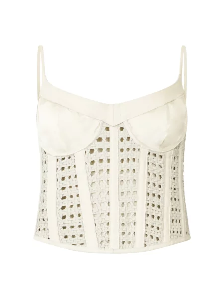 Top Philipp Plein skórzany beżowy