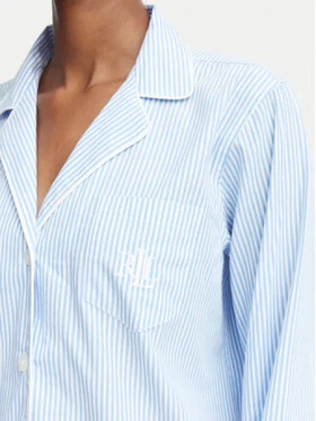 LAUREN RALPH LAUREN Pižama Svetlo modra