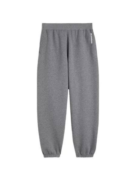 Pantaloni Jil Sander cu imagine alergare gri