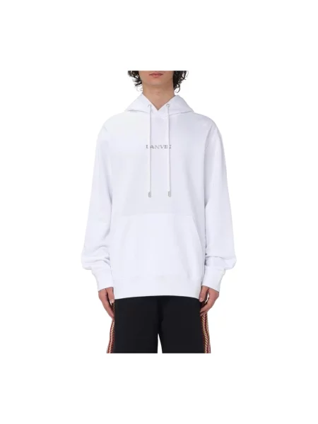 Bluza z kapturem Lanvin z kapturem biała