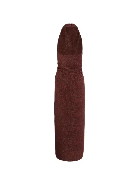 Rochie Cortana de mătase maro