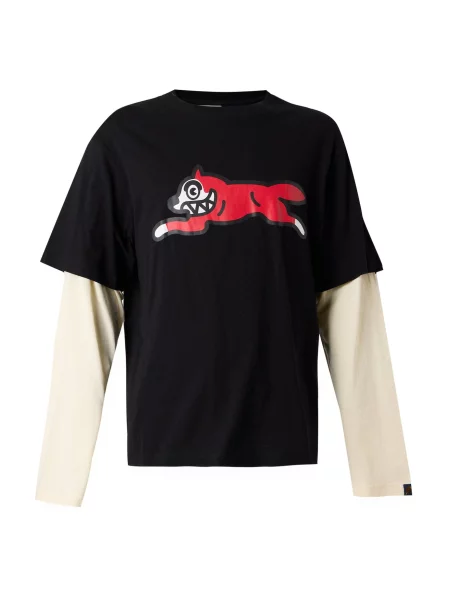 ICECREAM Tricou RUNNING DOG roșu / negru alb