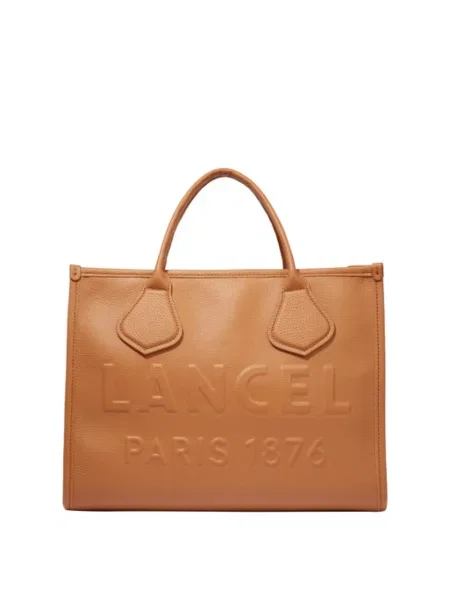 Shopperka Lancel skórzana brązowa
