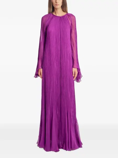 Rochie maxi Irina Schrotter de mătase violet