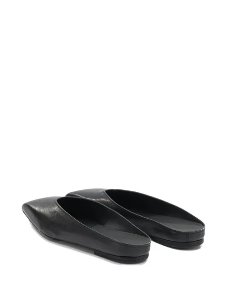 Papuci tip mules Rick Owens fără toc negru