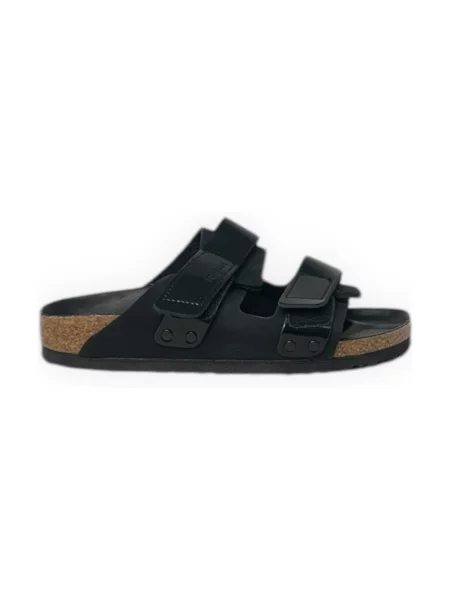 Saboți Birkenstock din piele negru