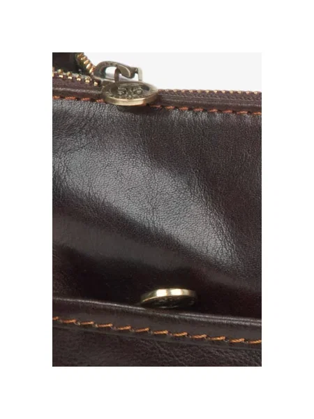 Лаковая сумка Estro коричневая