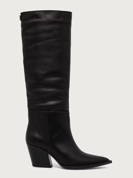 Steve Madden čižmy na dámske kožené Menthe čierna