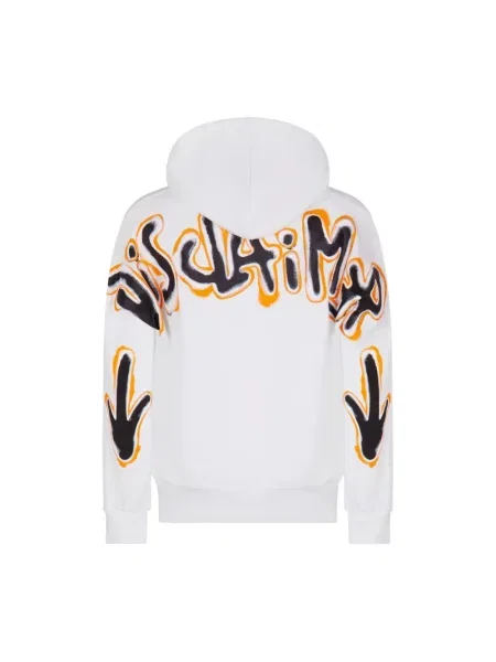 Bluza z kapturem Disclaimer z kapturem biała