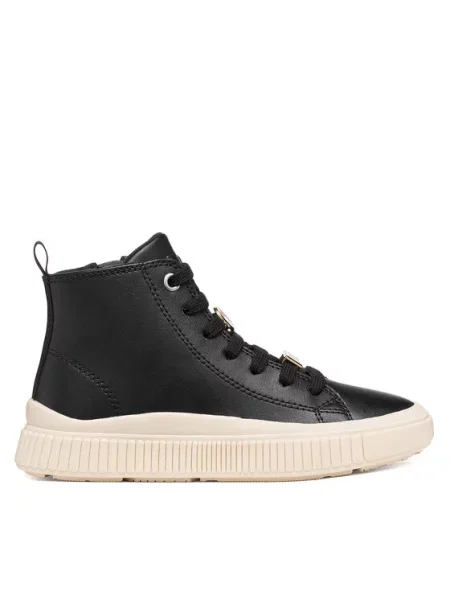 Geox Sneakersy J Laquinny Girl M czarny