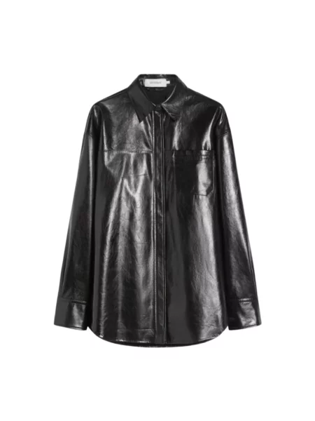 Kurtka skórzana Sportmax czarna