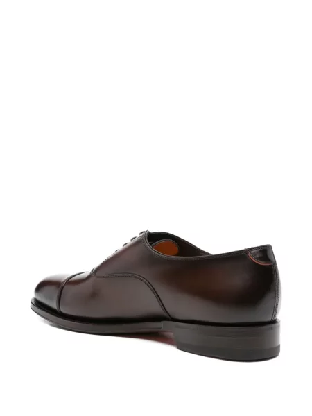 Oxford Santoni din piele maro