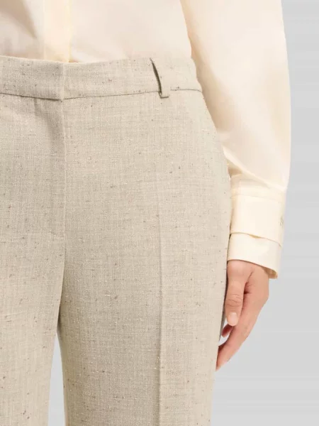 Spodnie o skróconym kroju z rozszerzaną nogawką model TALIA-CROP' Boss beżowe