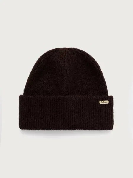 Barbour căciulă de damă cu amestec de lână maro