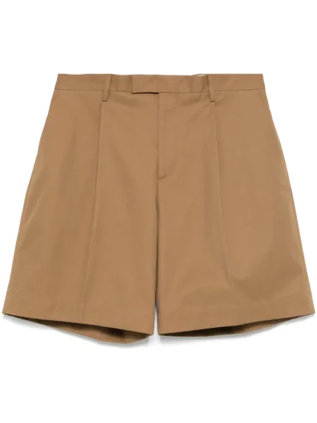 Plisirane kratke hlače Lardini smeđa