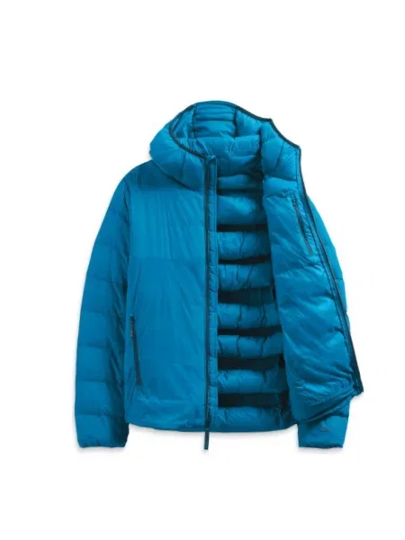 Kurtka The North Face z kapturem niebieska