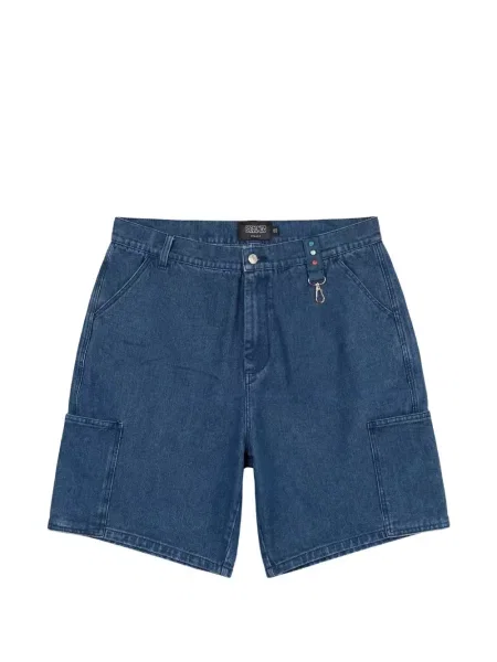Pantaloni scurți din denim Pas De Mer cu autograf albastru