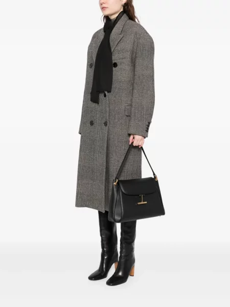 Geanta de piele Tom Ford din piele negru