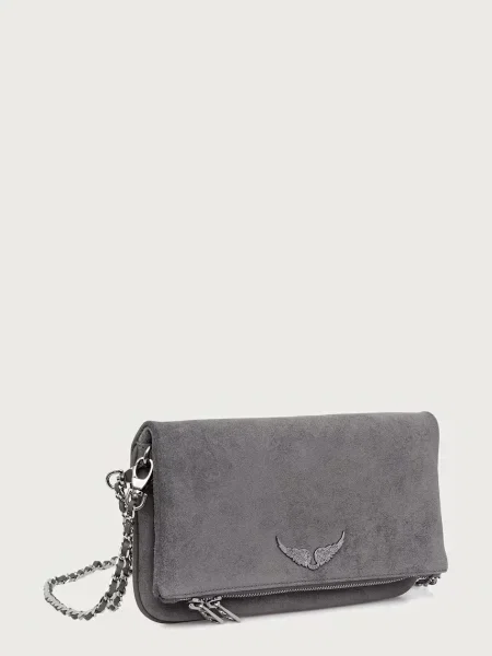 Zadig&Voltaire crossbody kabelka dámska semišová sivá