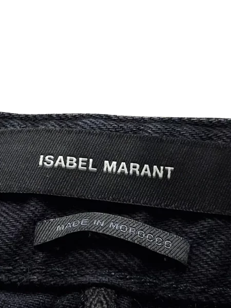 Retro zúžené zúžené džíny Isabel Marant Vintage černé
