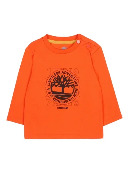 Koszulka dziecięca Timberland pomarańczowa